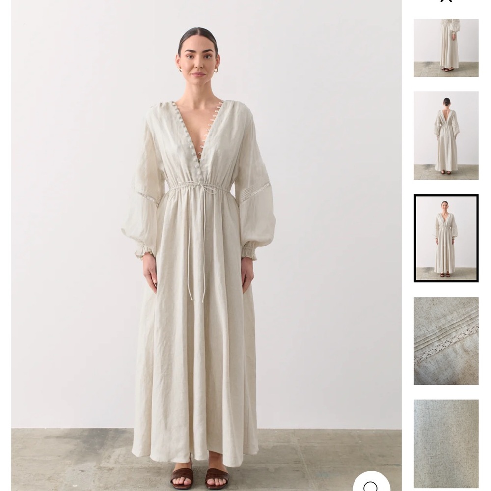 JOSLIN studio Melinda 2.0 linen ramie maxi dress